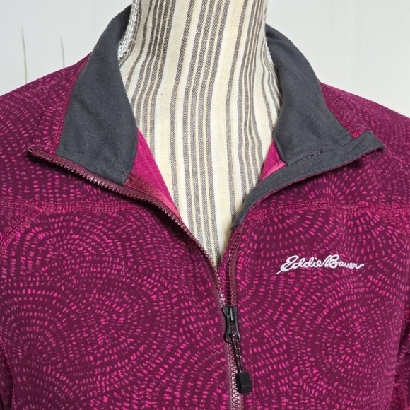 Eddie Bauer First Ascent Fushia Purple Print Women’s Sandstone Jacket Size S - Picture 4 of 7